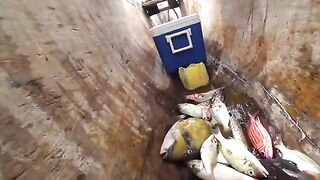 Риф, чанго и местная лодка - рыбалка на Занзибаре