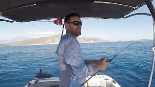 Амберджек на slow jig: рыбалка в Турции с глубины 43 метра