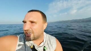 Каяк, катран и дельфины - рыбалка в Лазаревском на море