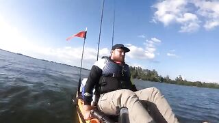 Волна у моста и Hobie Outback - рыбалка в Флориде с каяка