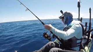 Акула-молот тянет к 700 ft: рыбалка на Гавайях с каяка