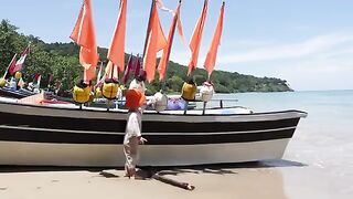 Местные longtail у Kantiang Bay - морская рыбалка в Таиланде на Ко Ланте