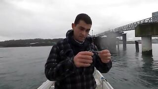 Живая креветка и подводная камера - рыбалка в Англии с лодки зимой