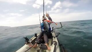 6-8 миль вниз по пляжу и yellowfin с каяка - рыбалка в Панаме