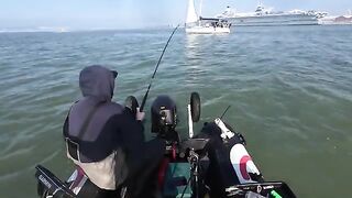 Portsmouth зимой: рыбалка в Англии на малой лодке