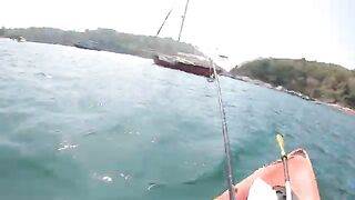 Каяк от Януй и выход к камням - морская рыбалка на Пхукете