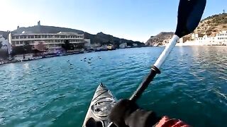 Февраль после шторма - морская рыбалка в Балаклаве на каяке