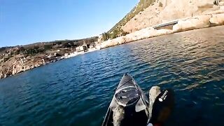 Февраль после шторма - морская рыбалка в Балаклаве на каяке