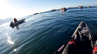 Февраль после шторма - морская рыбалка в Балаклаве на каяке