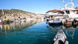 Февраль после шторма - морская рыбалка в Балаклаве на каяке