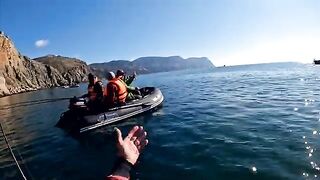 Февраль после шторма - морская рыбалка в Балаклаве на каяке