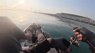 Морская рыбалка в Дубае с каяка: мост, течение и пустые поклевки