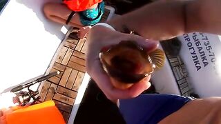 Камбала и бычок на 12 метрах - рыбалка в Черном море из Одессы