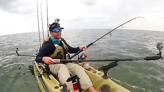 Якорная тележка, черноперая акула и 1,5 мили буксира - рыбалка во Флориде с каяка