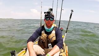 Якорная тележка, черноперая акула и 1,5 мили буксира - рыбалка во Флориде с каяка
