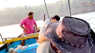 Креветка, устье у Mobor Beach и ранний разворот - рыбалка в Гоа