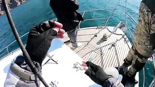 Ставридка, мерланг и шкара после выхода - рыбалка с катера в Балаклаве