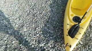 Декабрь, каяк и рыба прямо с воды - рыбалка в Лазаревском на море