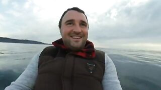 Декабрь, каяк и рыба прямо с воды - рыбалка в Лазаревском на море