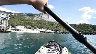 Пеламида с каяка на троллинг и пилькер - рыбалка в Черном море