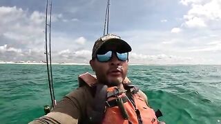 Офшорный каяк, живец и первый snapper - рыбалка в Флориде у Navarre Beach