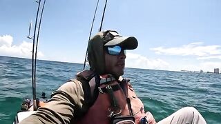 Офшорный каяк, живец и первый snapper - рыбалка в Флориде у Navarre Beach