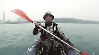 Пальцепёр у Linkou Powerplant - рыбалка на Тайване с каяка