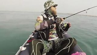 Пальцепёр у Linkou Powerplant - рыбалка на Тайване с каяка