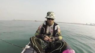 Пальцепёр у Linkou Powerplant - рыбалка на Тайване с каяка