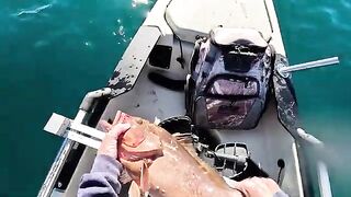 Ветер, волна и награда на каяке - рыбалка в США в жёсткий offshore день