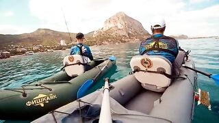 Пять видов и ядовитая рыба - рыбалка на Черном море с сыном на каяке