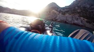 Пять видов и ядовитая рыба - рыбалка на Черном море с сыном на каяке