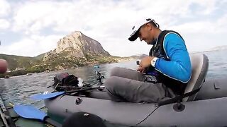 Первая морская рыбалка с каяка у Нового Света - рыбалка в Черном море