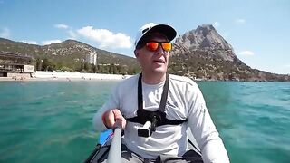 Морской карась, ставрида и ласкирь - рыбалка на Черном море с каяка в Крыму