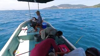 Лодка, улов и обед на воде - рыбалка в Нячанге