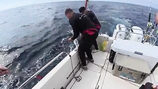 Соревновательный день по тунцу - рыбалка на Сахалине с большого катера