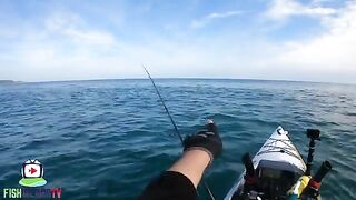 Surface lures у рифов Джерси - рыбалка в Великобритании с каяка