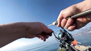 Морской дракон на ужин - рыбалка в Испании с каяка