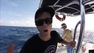 Amberjack на 300 ft у Playa del Carmen - рыбалка в Мексике