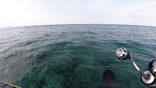 Штиль на тропическом рифе - морская рыбалка на Бали с каяка