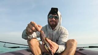 Штиль на тропическом рифе - морская рыбалка на Бали с каяка