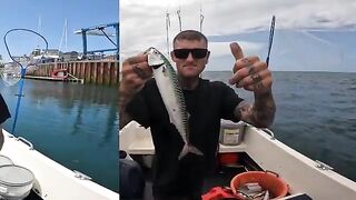 Feathers и скумбрия одна за другой - рыбалка в Великобритании с лодки