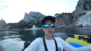 Симеиз, скорпена и кровь прямо на каяке - рыбалка на Черном море