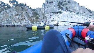 Симеиз, скорпена и кровь прямо на каяке - рыбалка на Черном море