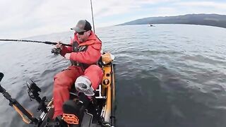 Bucket list halibut с каяка - рыбалка в Тихом океане