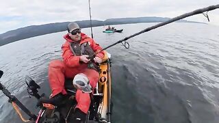 Bucket list halibut с каяка - рыбалка в Тихом океане