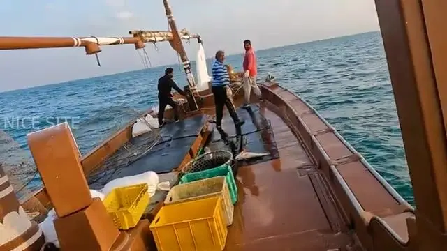Рыбалка в Катаре с лодки в открытом море