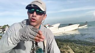 Морская рыбалка с лодки в Лос-Рокесе, первый выход и смена точек
