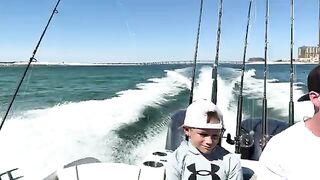 Краснопёрый луцор и бонито с живцом во Флориде