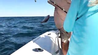 Краснопёрый луцор и бонито с живцом во Флориде